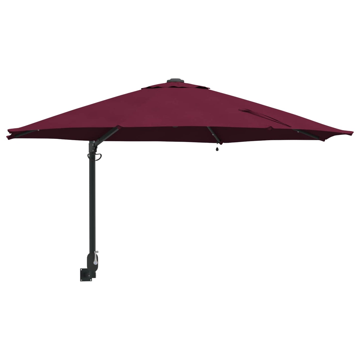 Hageparasol Bordeaux Rød 248 x 248 x 148 cm Polyester og stål