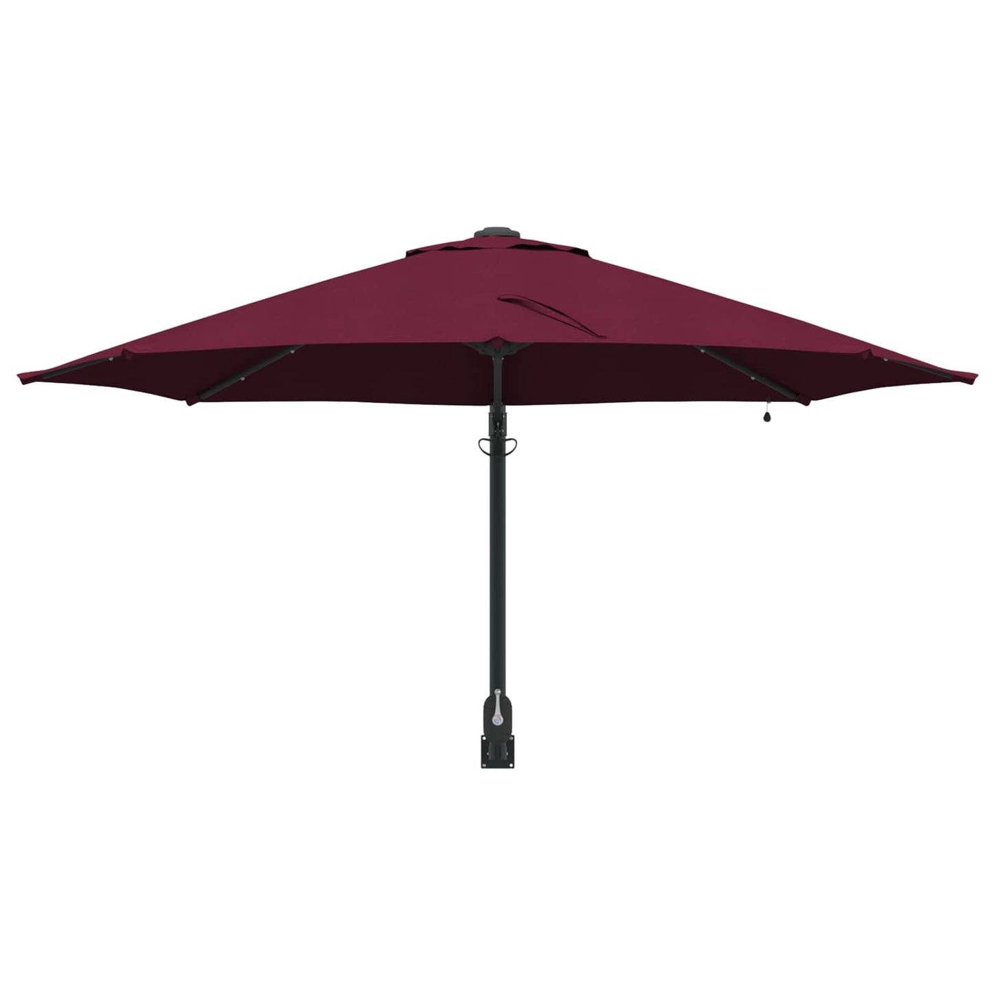 Hageparasol Bordeaux Rød 248 x 248 x 148 cm Polyester og stål