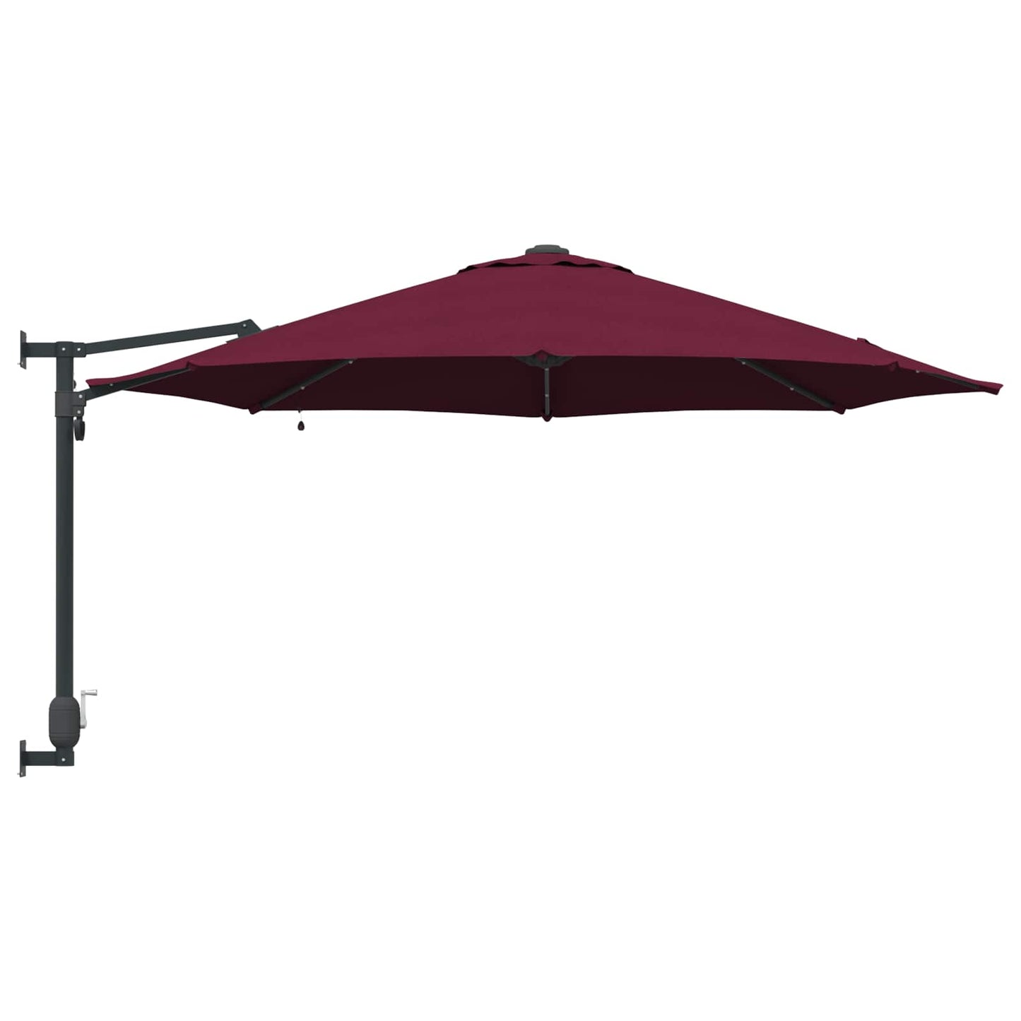 Hageparasol Bordeaux Rød 248 x 248 x 148 cm Polyester og stål