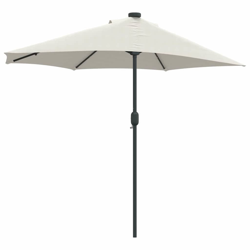 Hageparasol sand 294 x 150 x 223 cm Polyester og stål