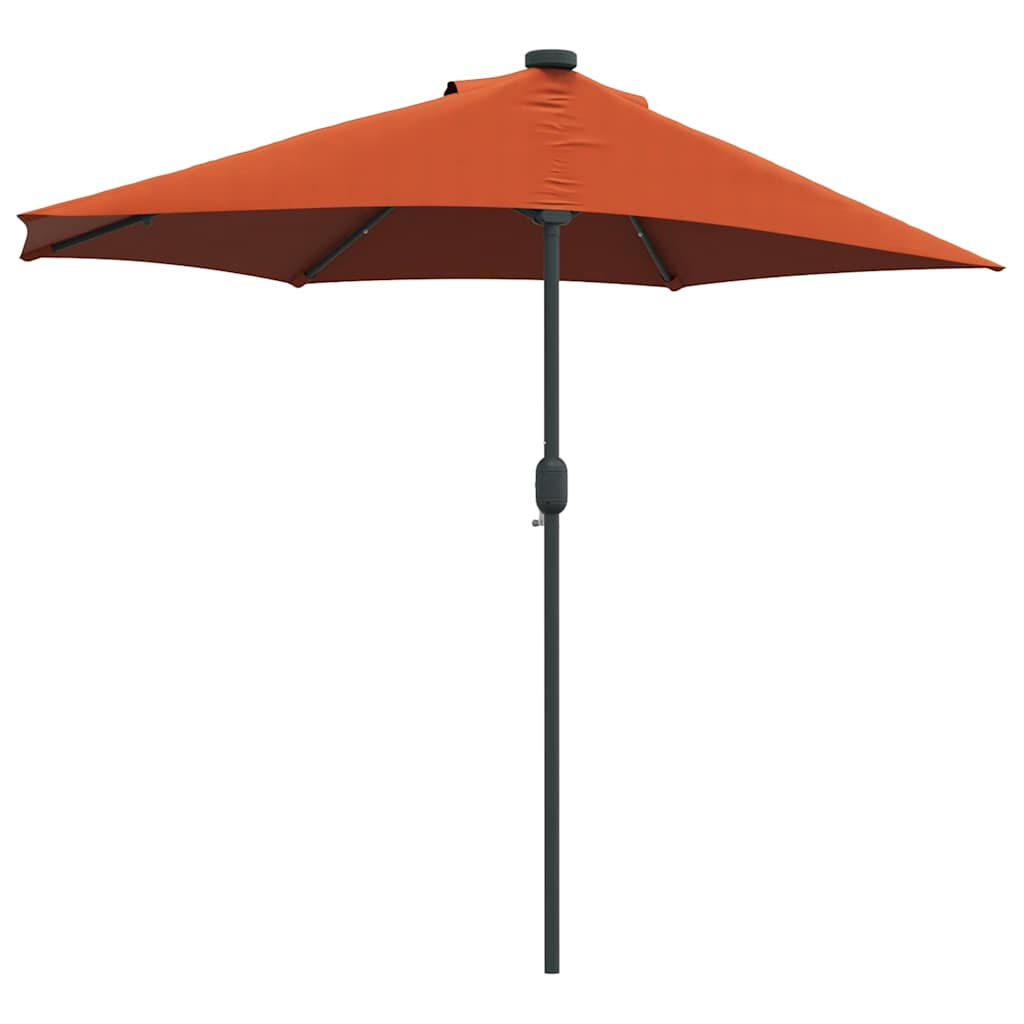 Hageparasol Terrakotta 294 x 150 x 223 cm Polyester og stål