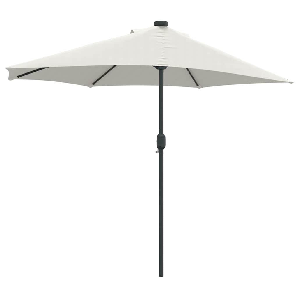 Hageparasol sand 294 x 150 x 224 cm Polyester og stål