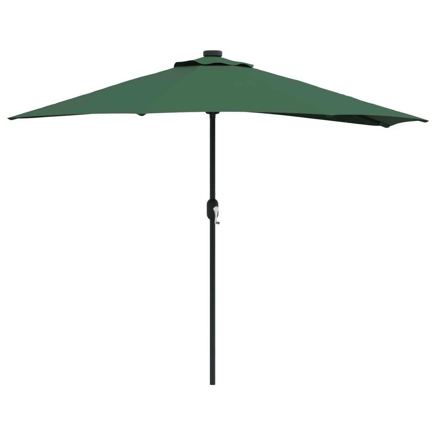 Hageparasol grønn 294 x 150 x 224 cm Polyester og stål
