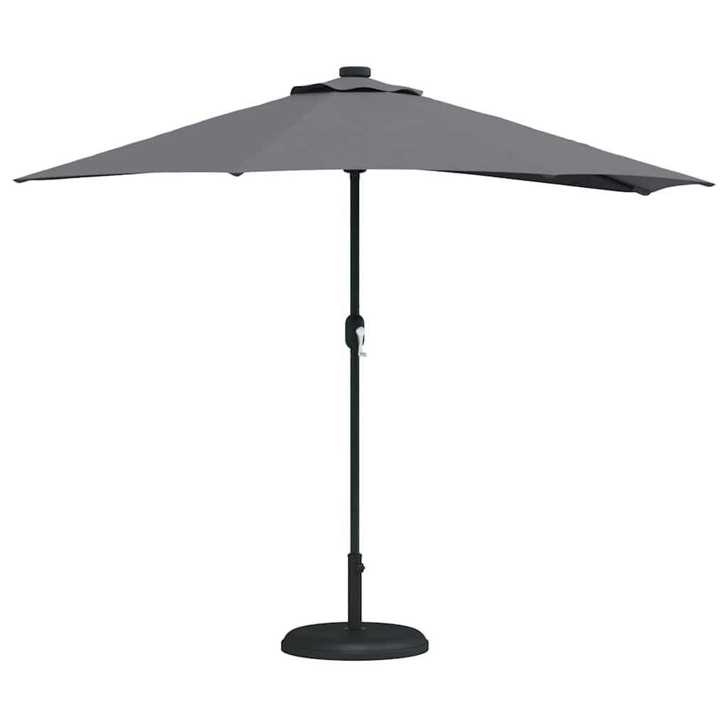 Hageparasol Antrasitt 294 x 150 x 224 cm Polyester og stål