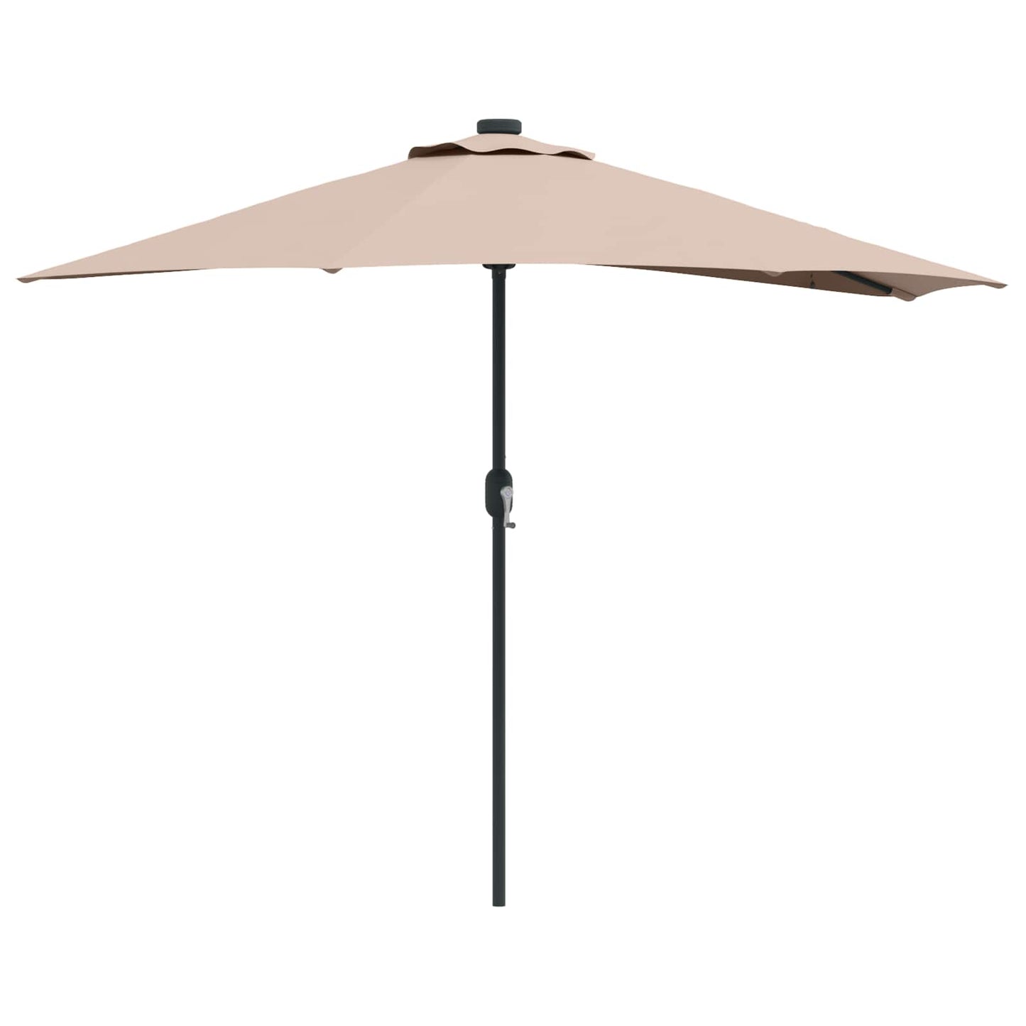 Hageparasol Gråbrun 294 x 150 x 224 cm Polyester og stål