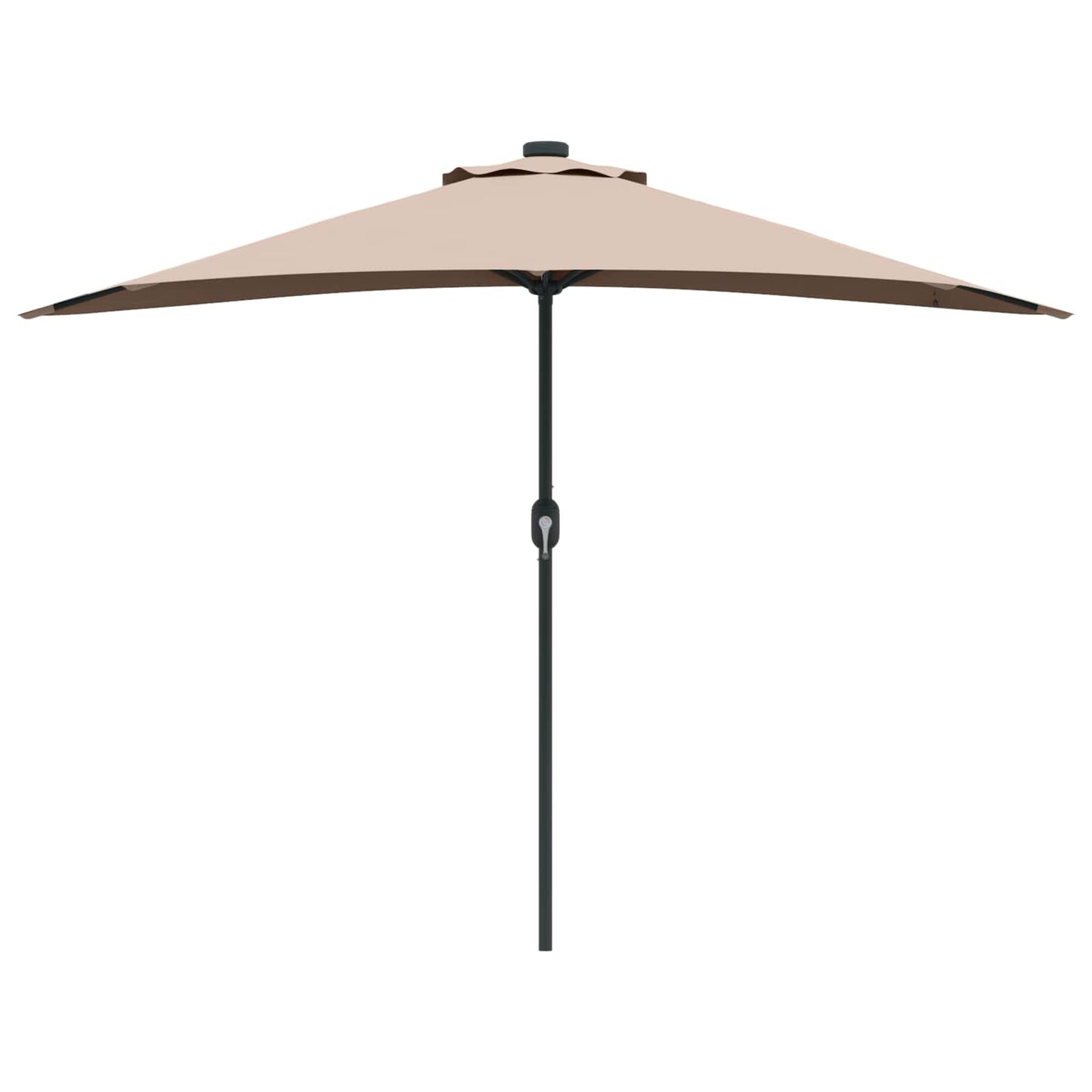 Hageparasol Gråbrun 294 x 150 x 224 cm Polyester og stål