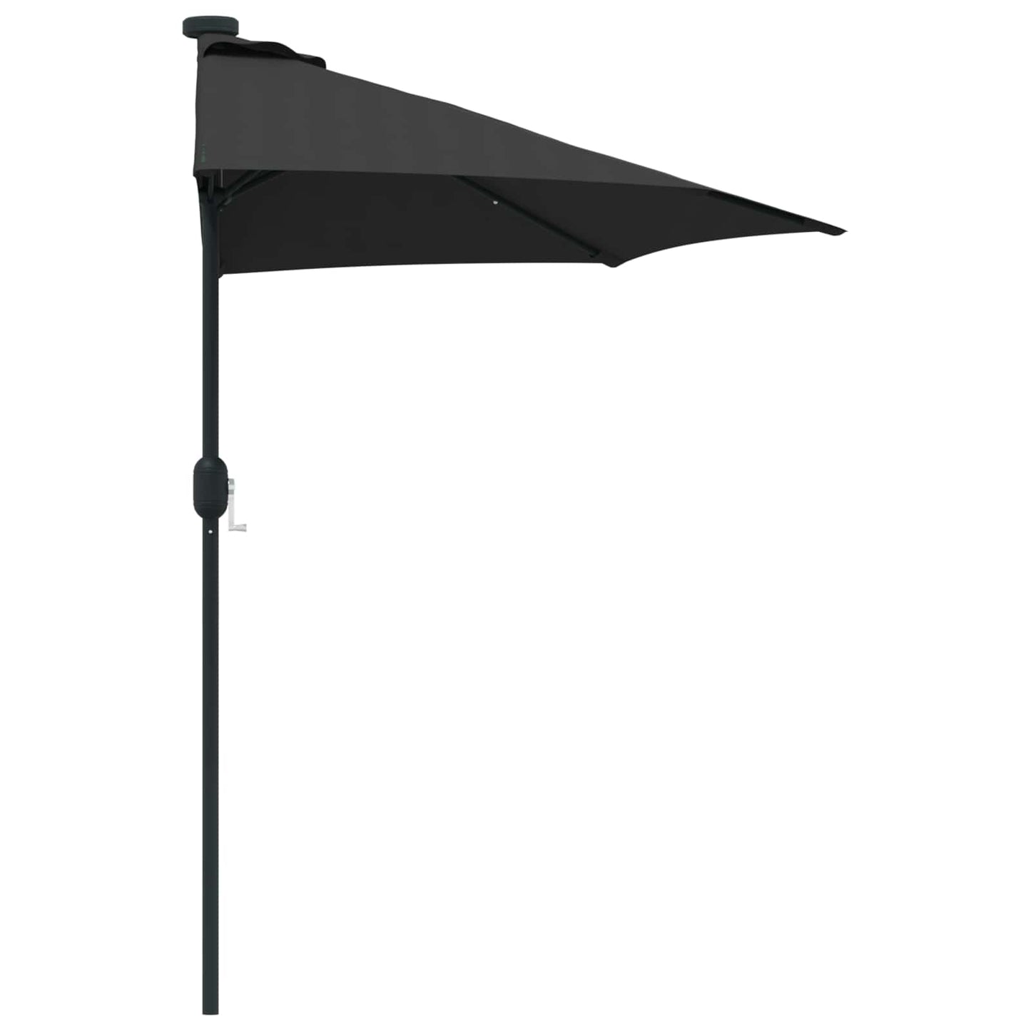 Hageparasol Svart 294 x 150 x 224 cm Polyester og stål