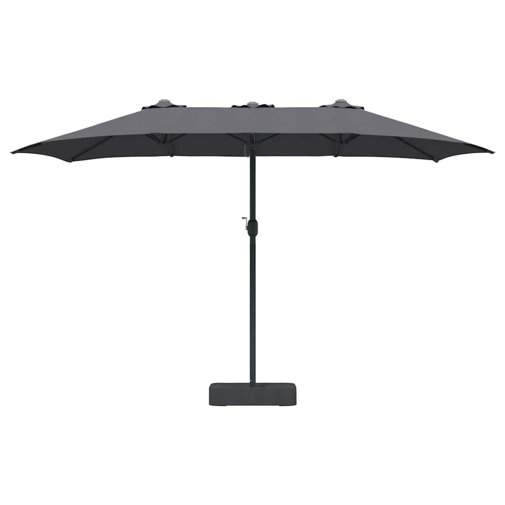 Hageparasol Antrasitt 385 x 209 x 244 cm Polyester og stål