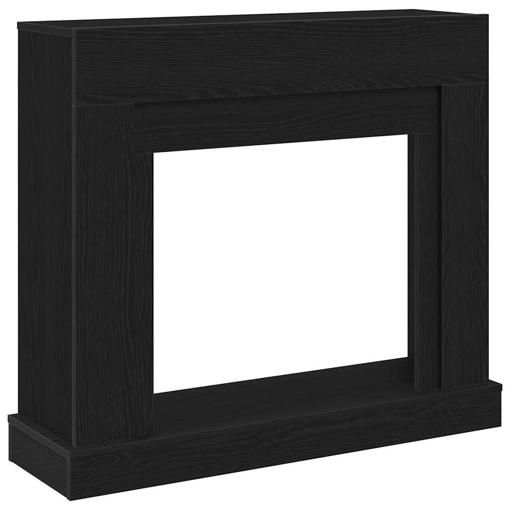Peisramme svart eik 100x30x87,5 cm konstruert tre