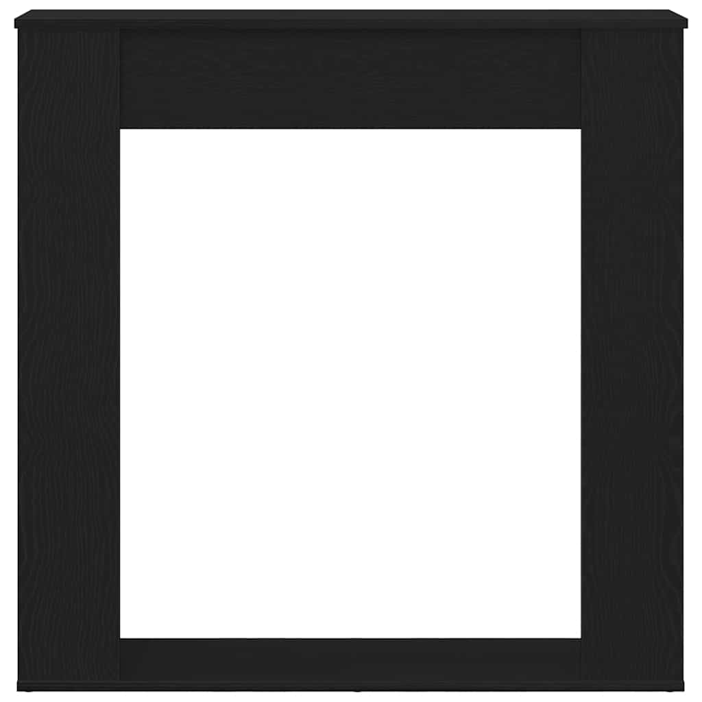 Peisramme svart eik 100x20x100 cm konstruert tre