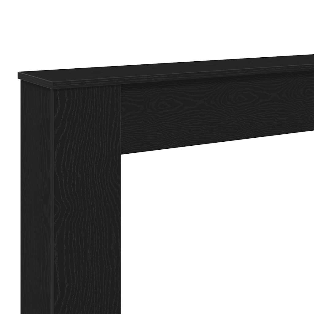 Peisramme svart eik 100x20x100 cm konstruert tre
