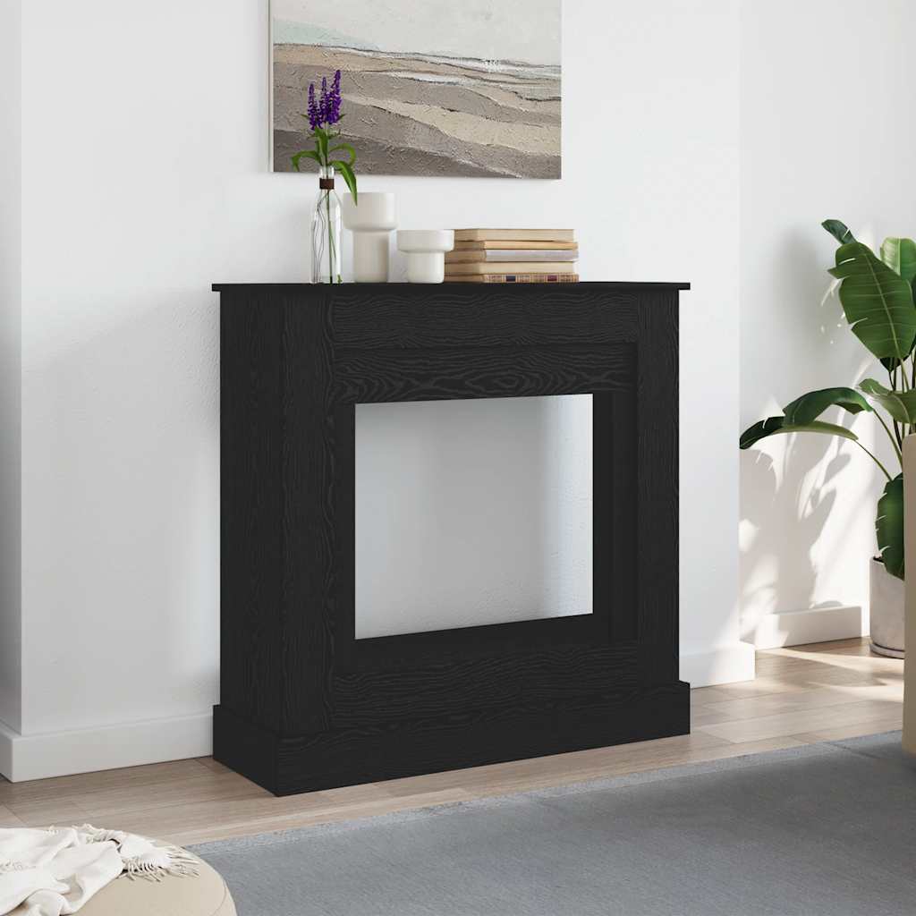 Peisramme svart eik 90x30x90 cm konstruert tre