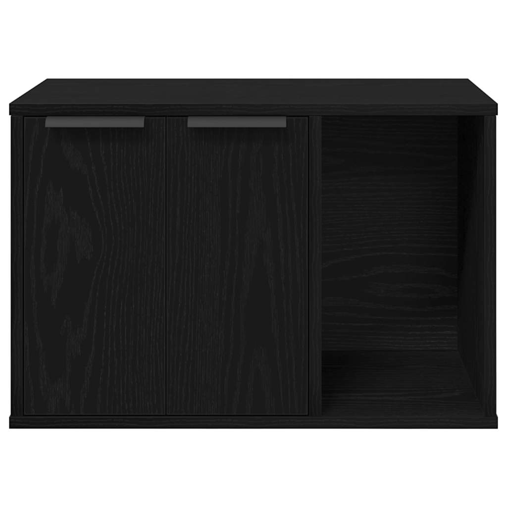 Kattesanden i svart eik 60x40x40 cm konstruert tre vidaXL