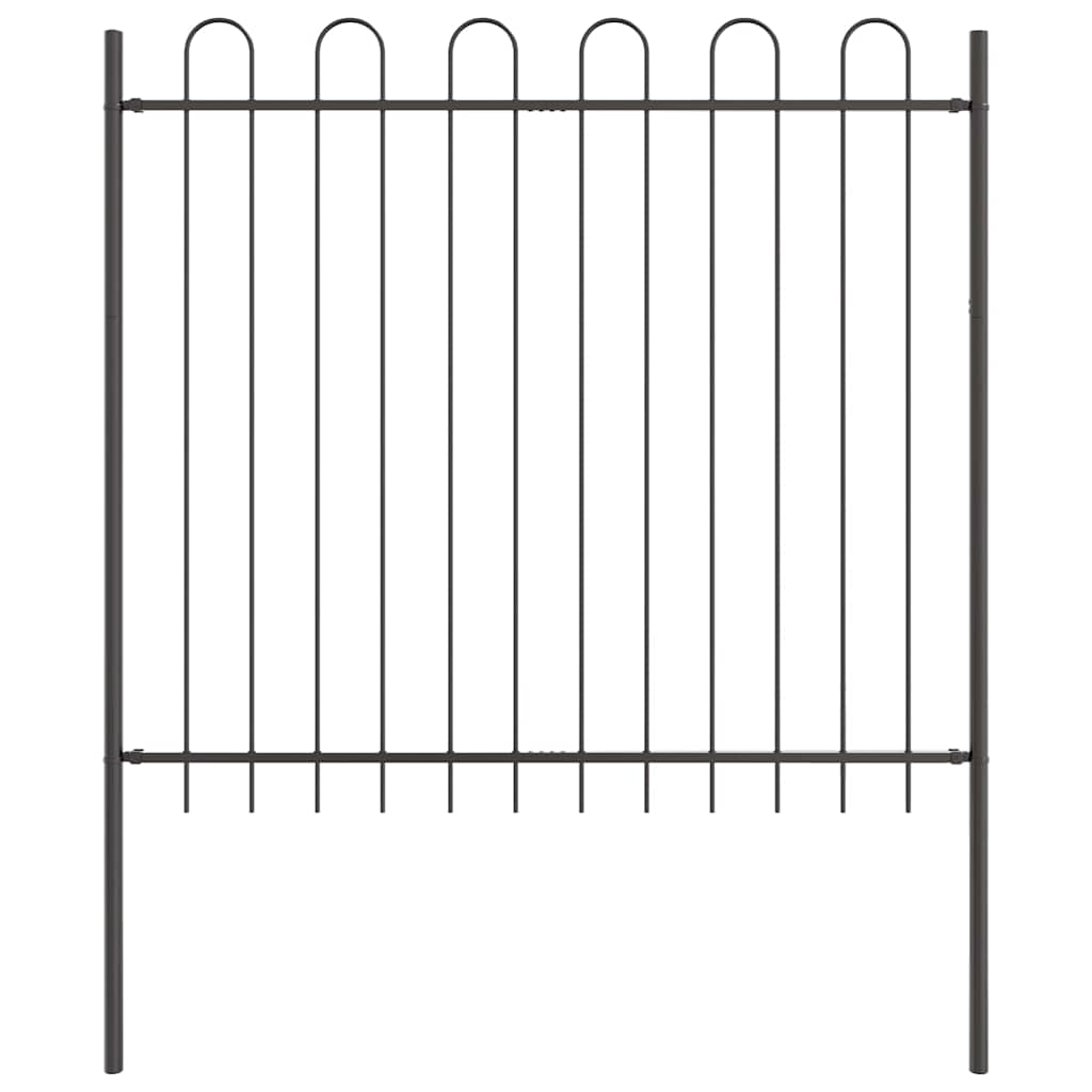 Hage Hegning BOXTEL 3 pcs 5,1 x 1,5 m Pulverlakkert stål Grå