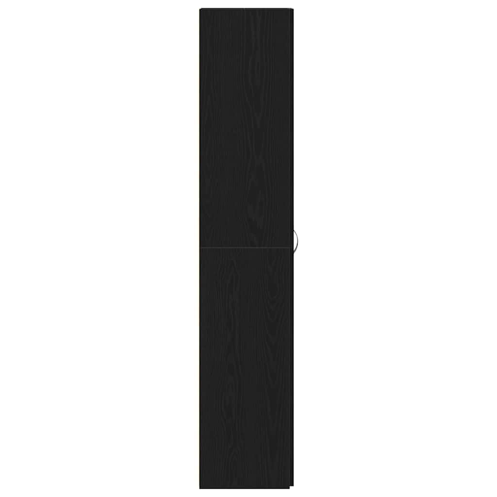 Sko Skap med hylle Svart 80 x 35,5 x 180 cm Konstruert tre vidaXL
