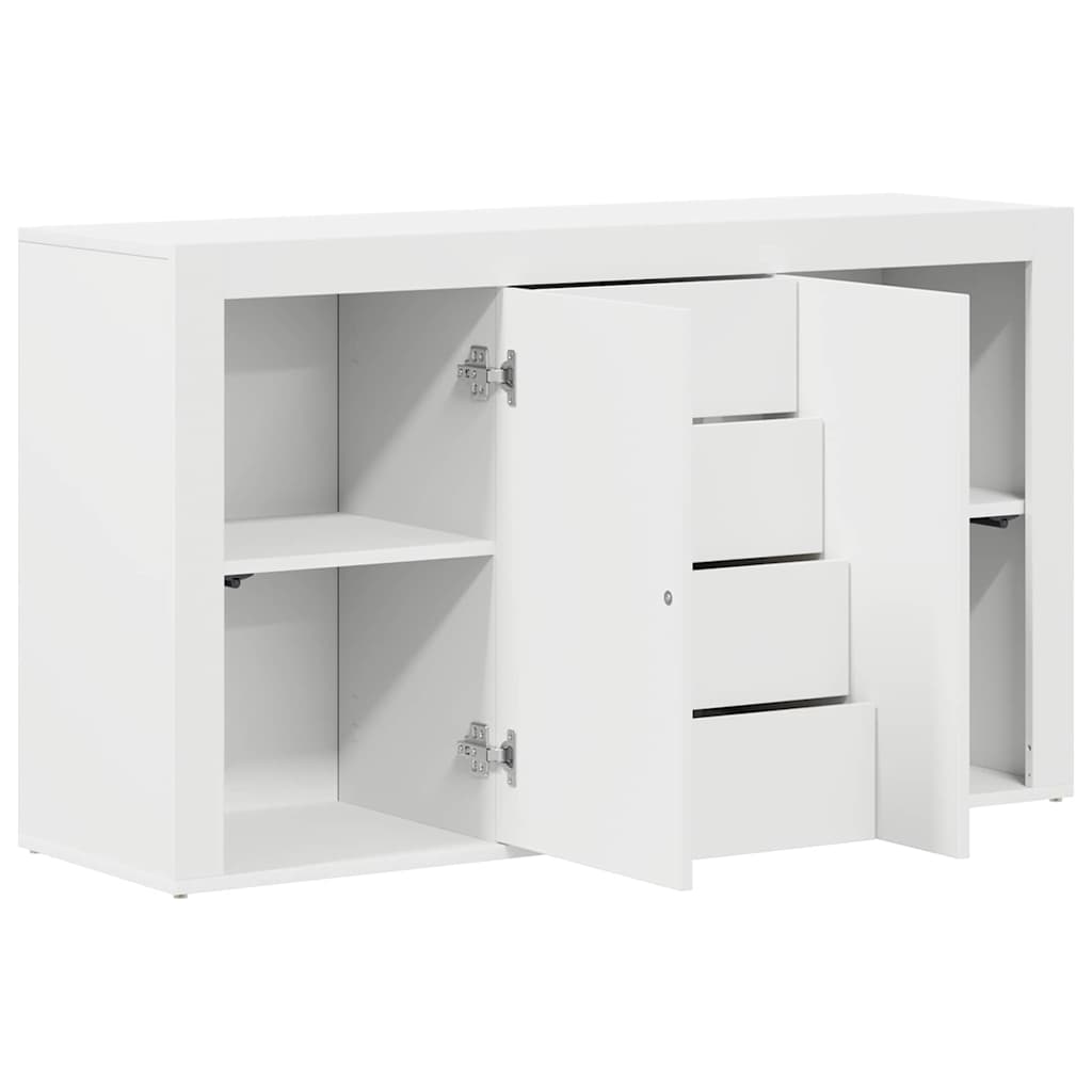 Serviesskap med skuff Hvit 120 x 36 x 69 cm Konstruert tre vidaXL