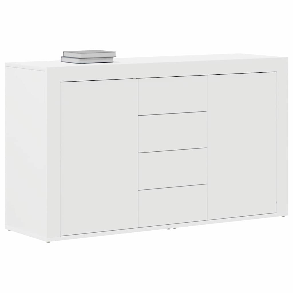 Serviesskap med skuff Hvit 120 x 36 x 69 cm Konstruert tre vidaXL