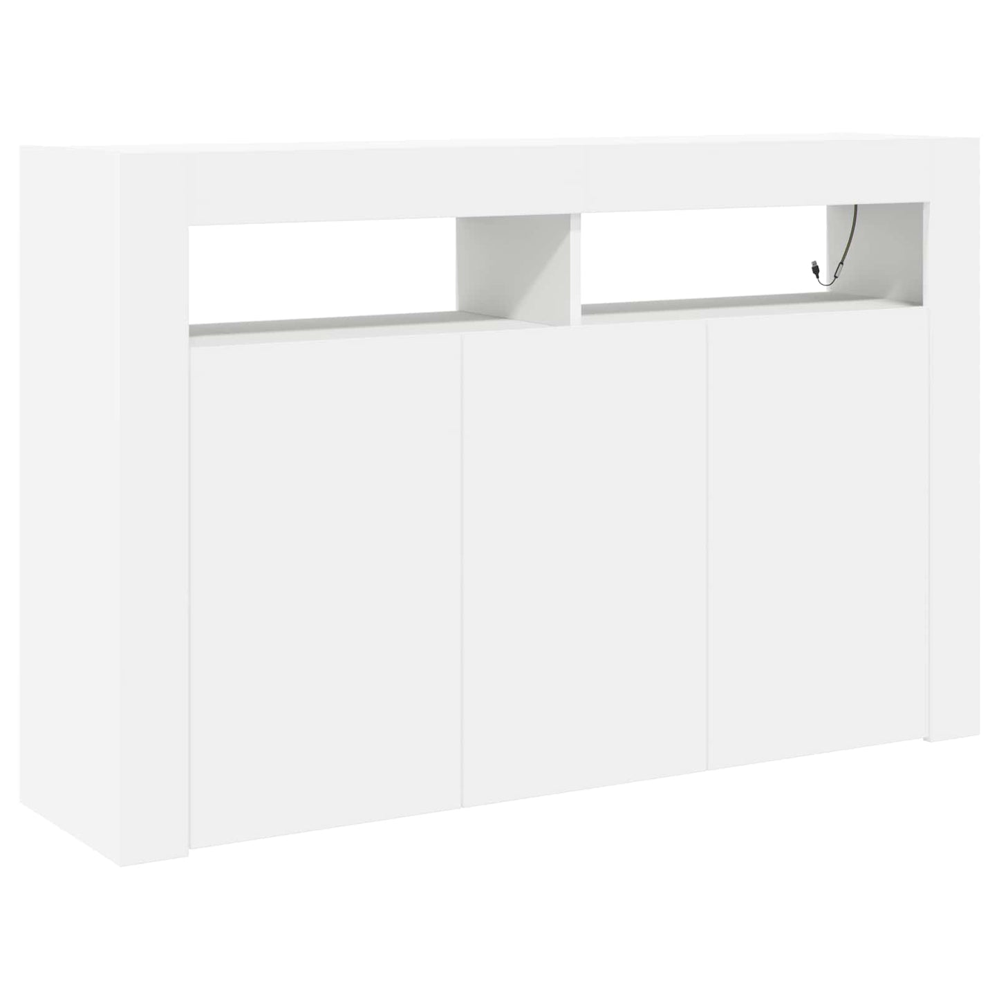 Serviesskap Hvit 116 x 30 x 75 cm Konstruert tre