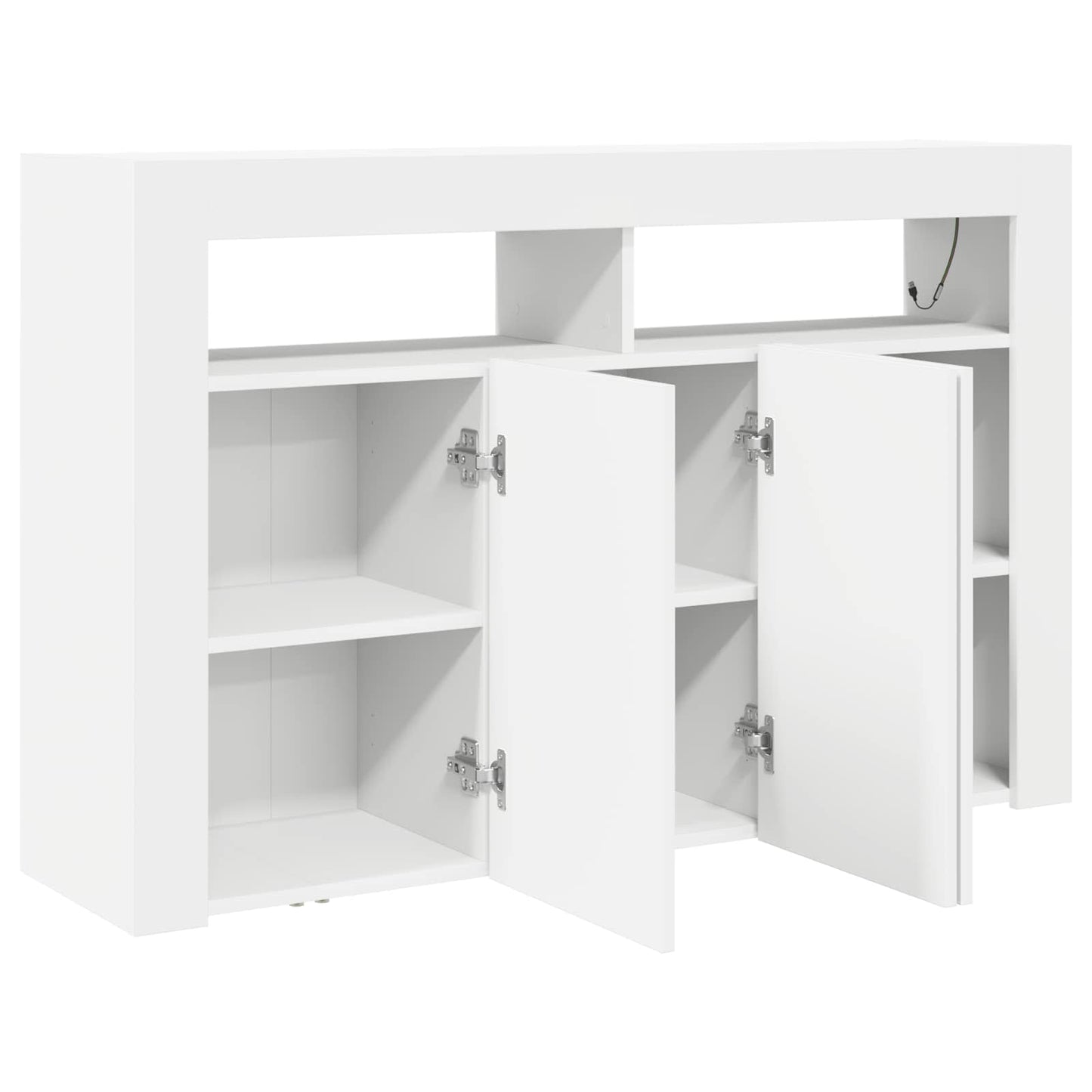Serviesskap Hvit 116 x 30 x 75 cm Konstruert tre