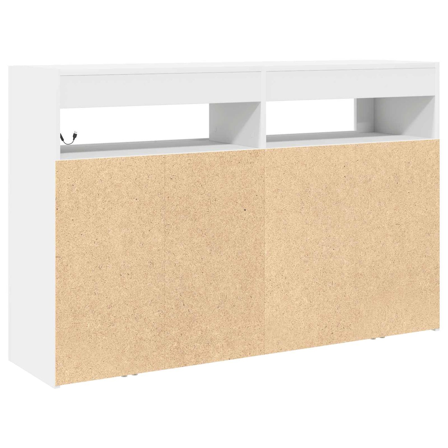 Serviesskap Hvit 116 x 30 x 75 cm Konstruert tre