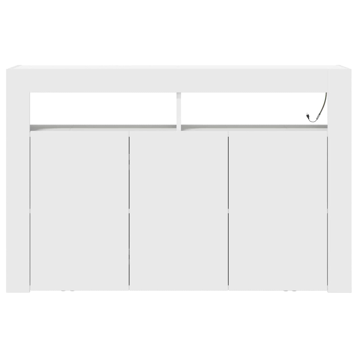 Serviesskap Hvit 116 x 30 x 75 cm Konstruert tre