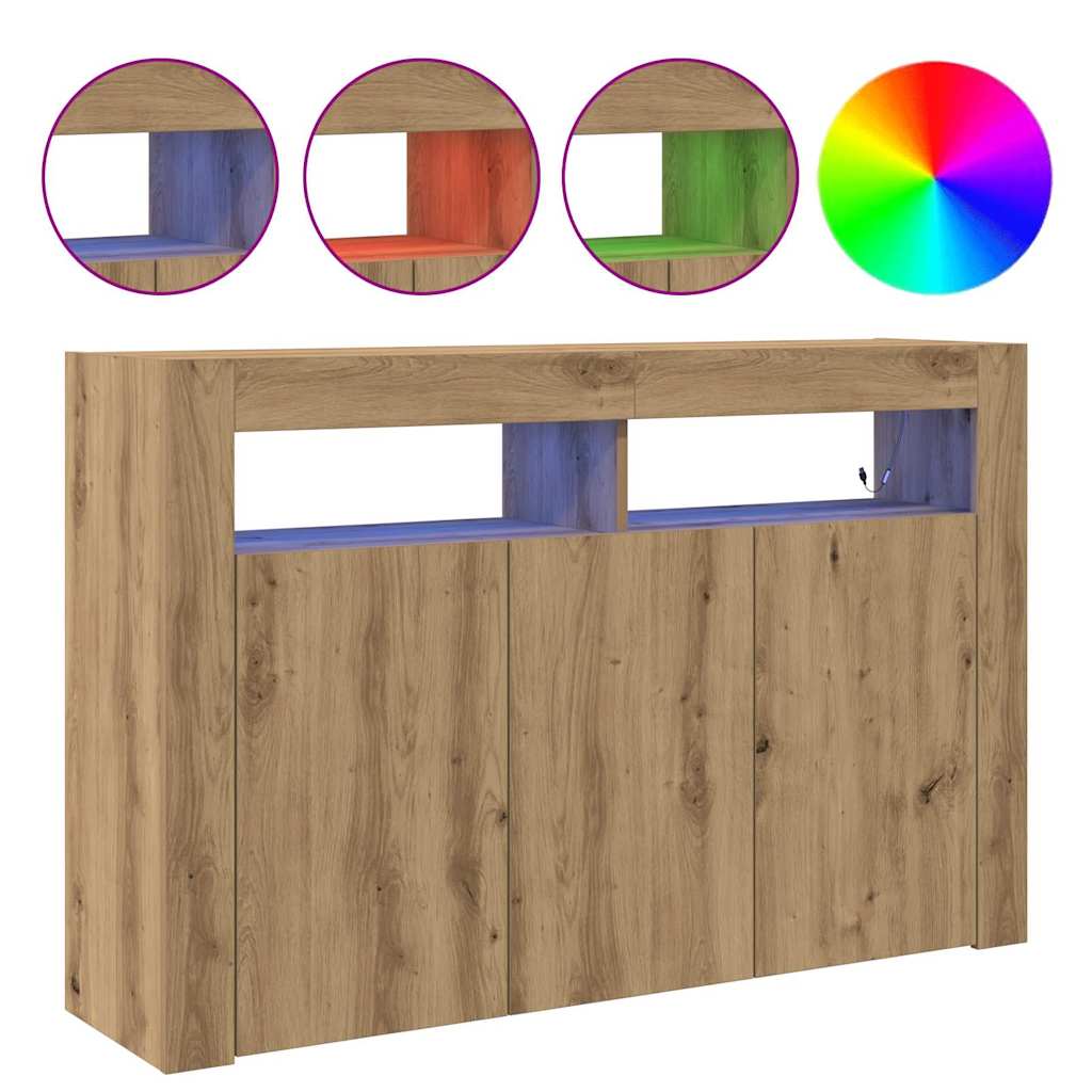 Serviesskap Artisan Eik 116 x 30 x 75 cm Konstruert tre