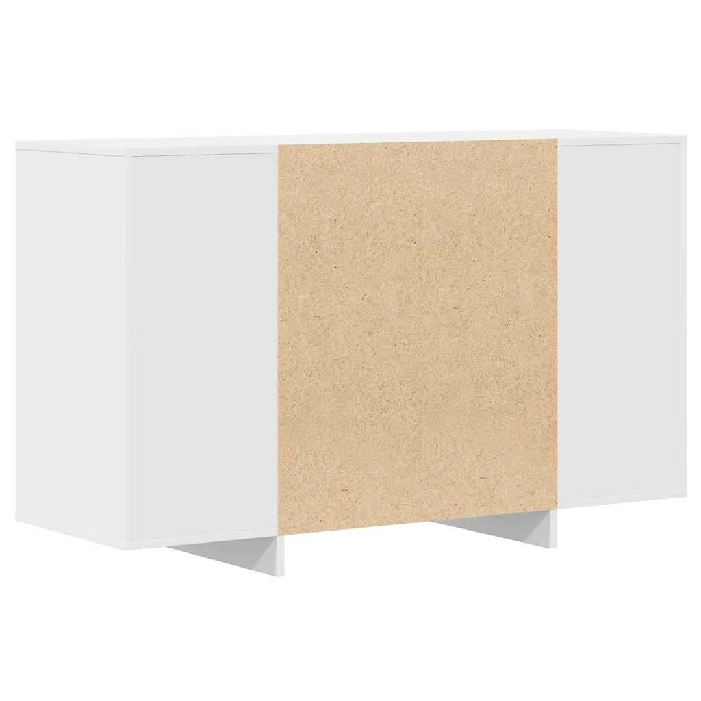 Serviesskap med skuff Hvit 120 x 41 x 75 cm Konstruert tre