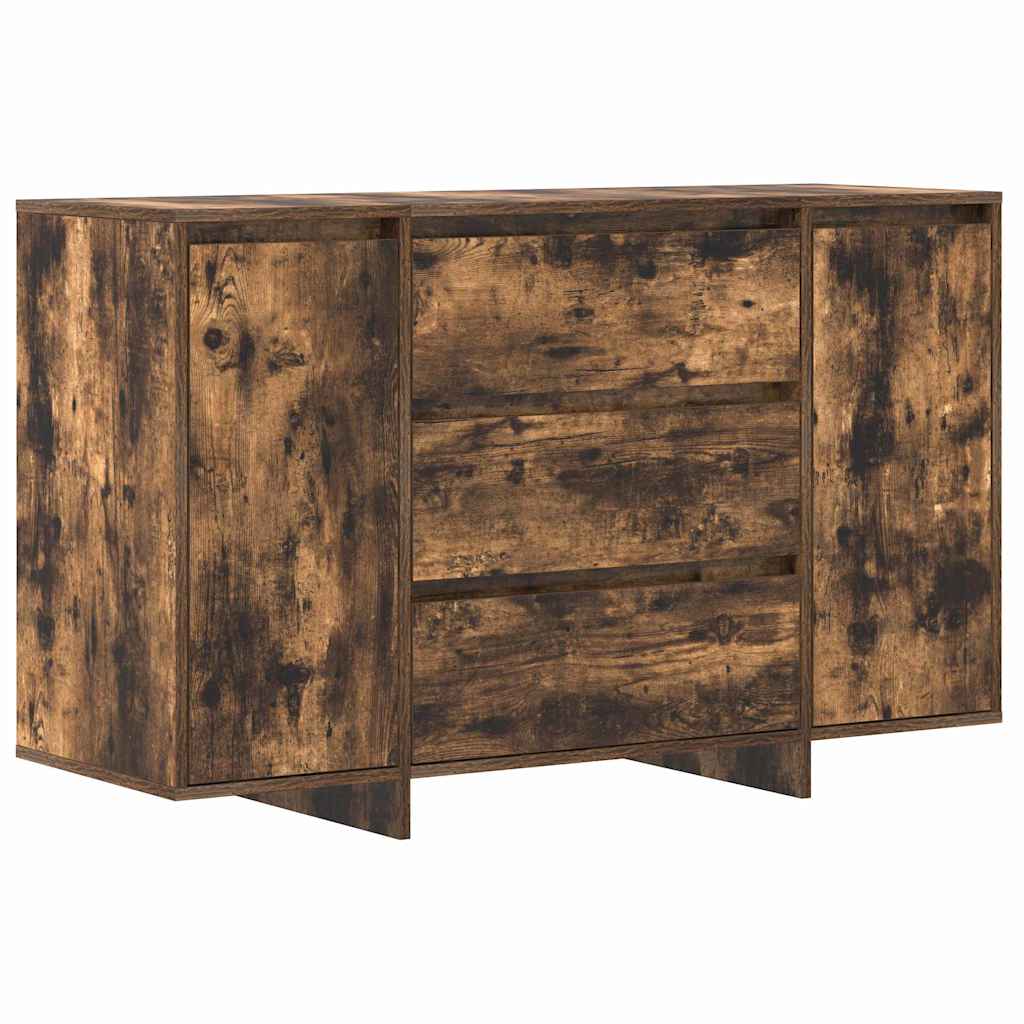 Serviesskap med skuff Røkt eik 120 x 41 x 75 cm Konstruert tre