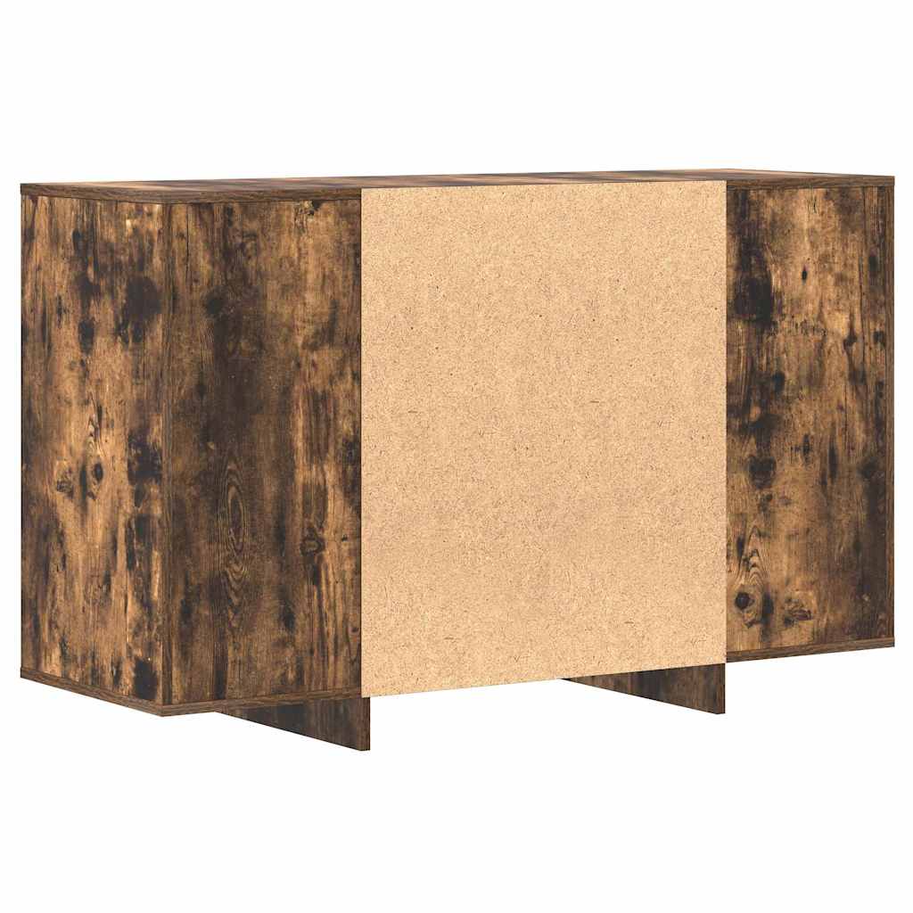 Serviesskap med skuff Røkt eik 120 x 41 x 75 cm Konstruert tre
