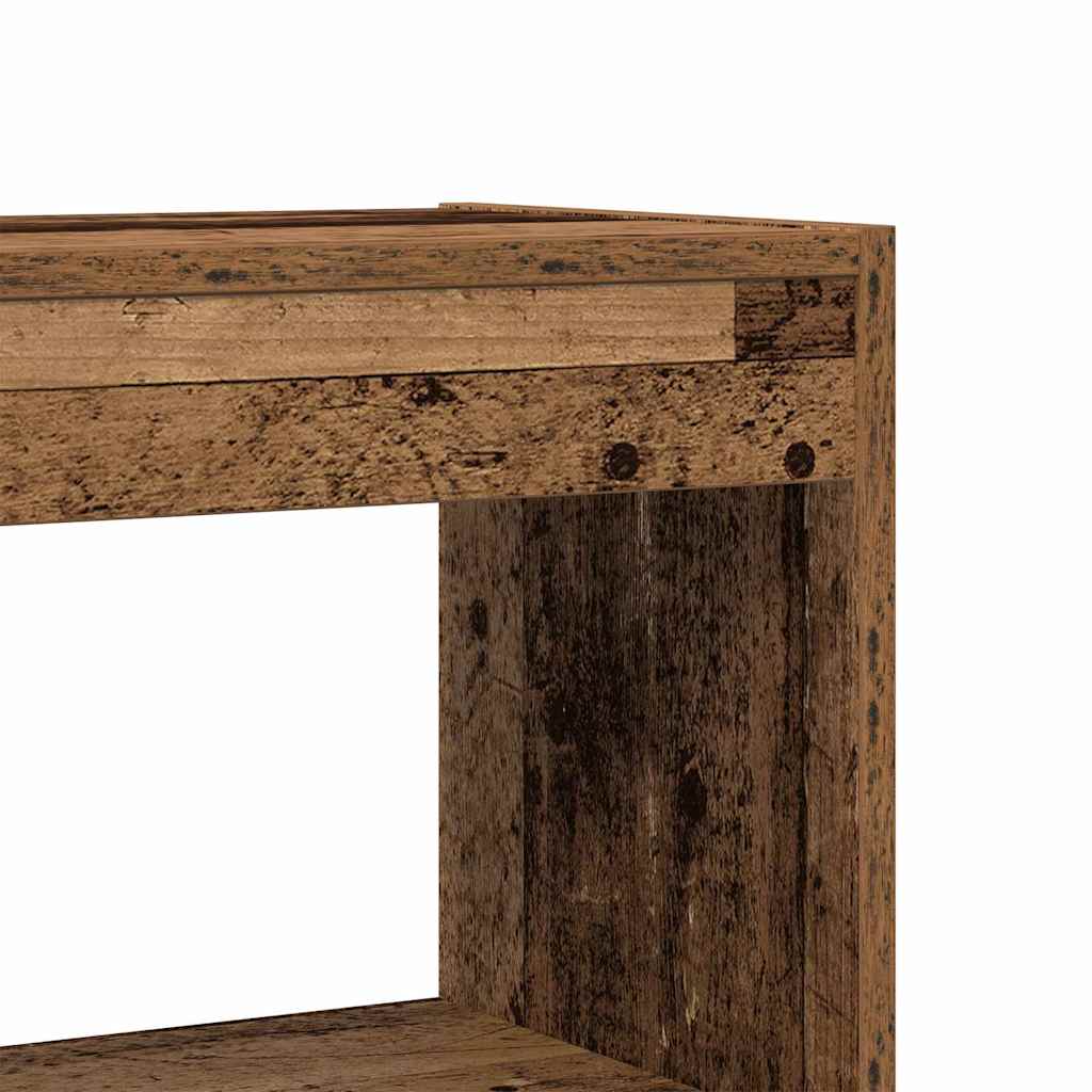 Bokskap med hylle Gammelt tre 80 x 30 x 198 cm Konstruert tre