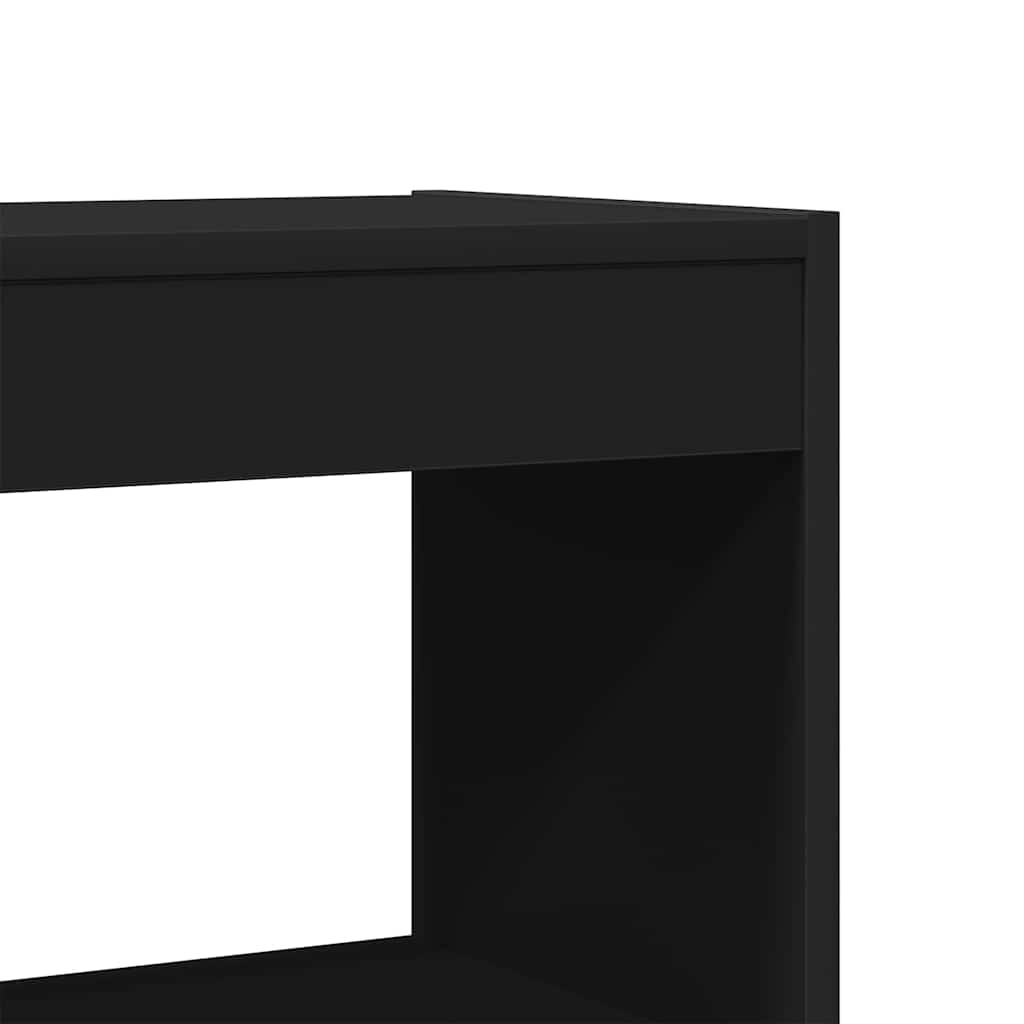 Bokskap Svart 100 x 30 x 198 cm Konstruert tre