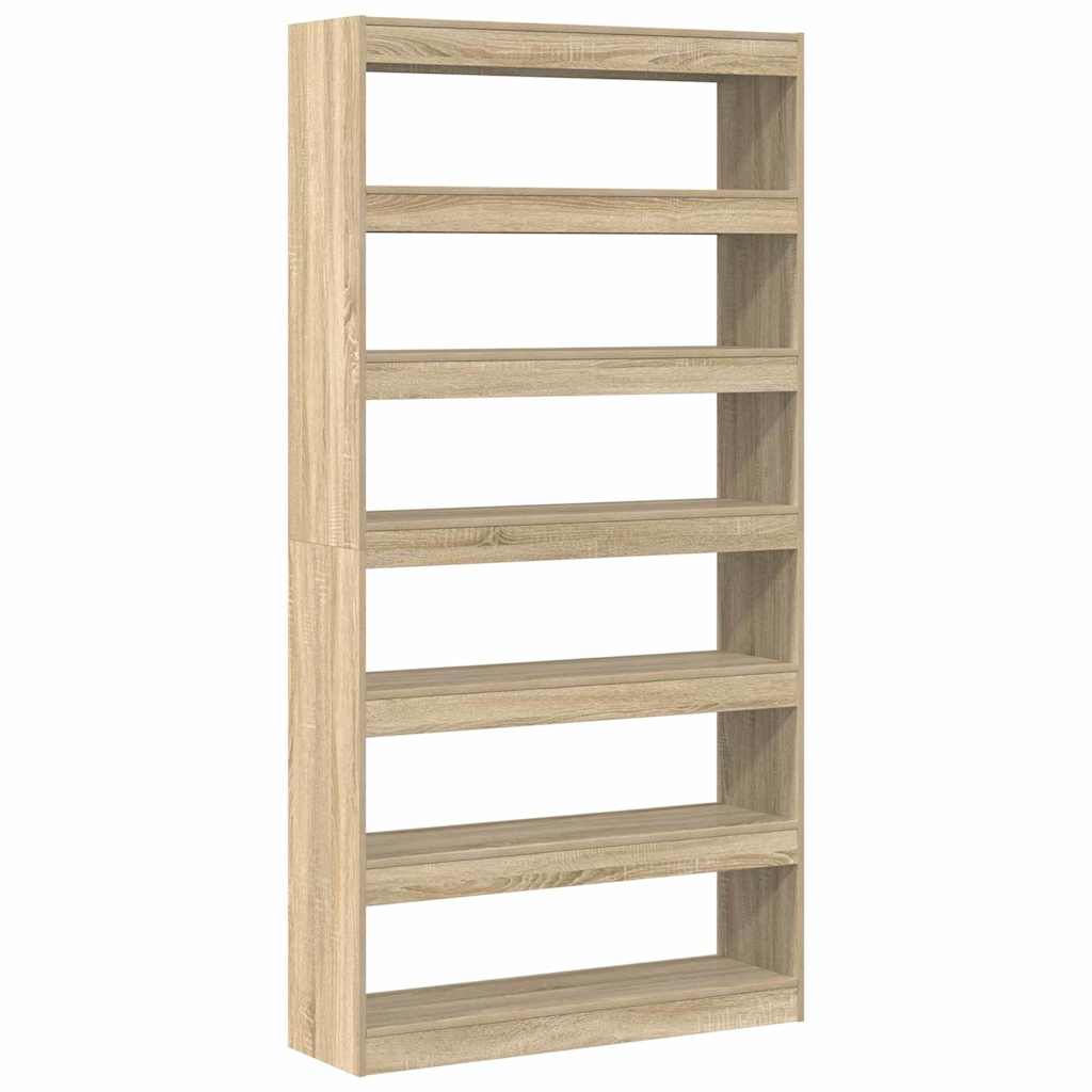 Bokskap Sonoma eik 100 x 30 x 198 cm Konstruert tre