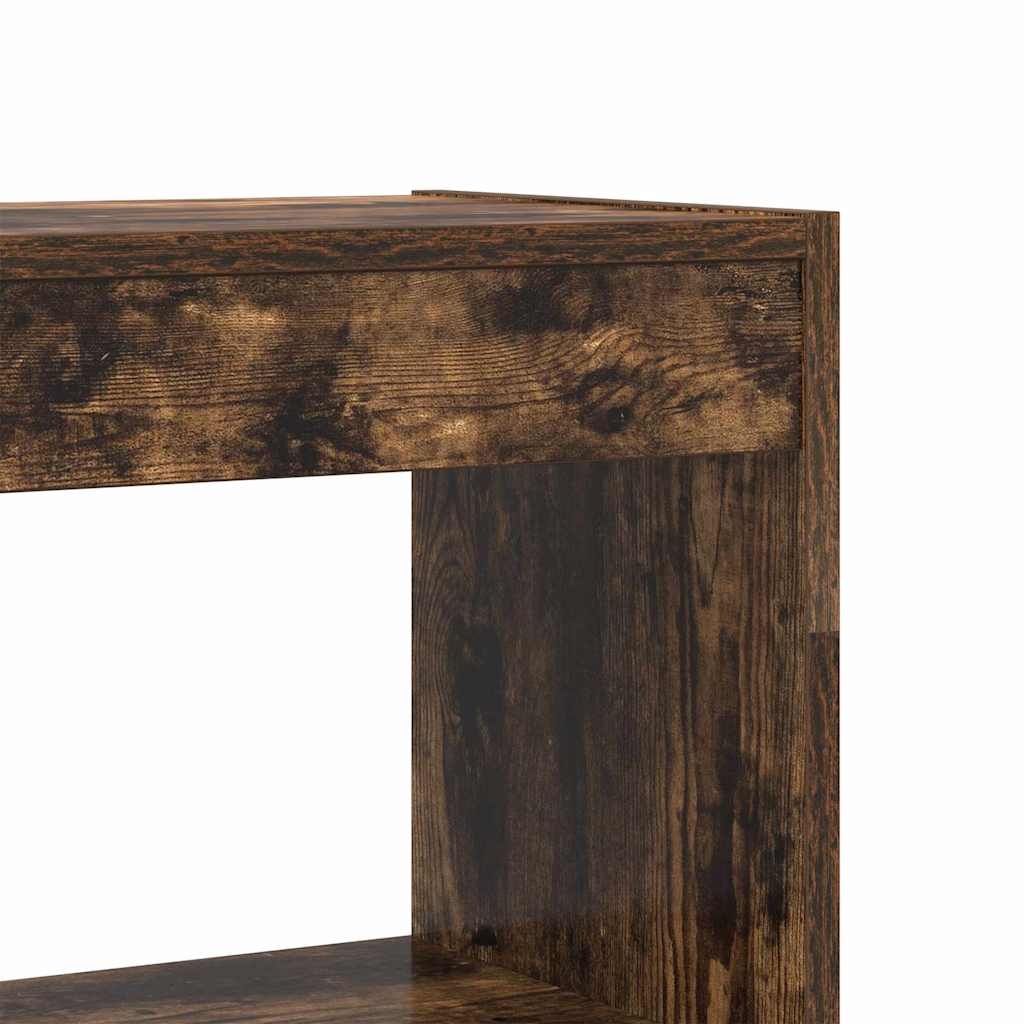 Bokskap Røkt eik 100 x 30 x 198 cm Konstruert tre