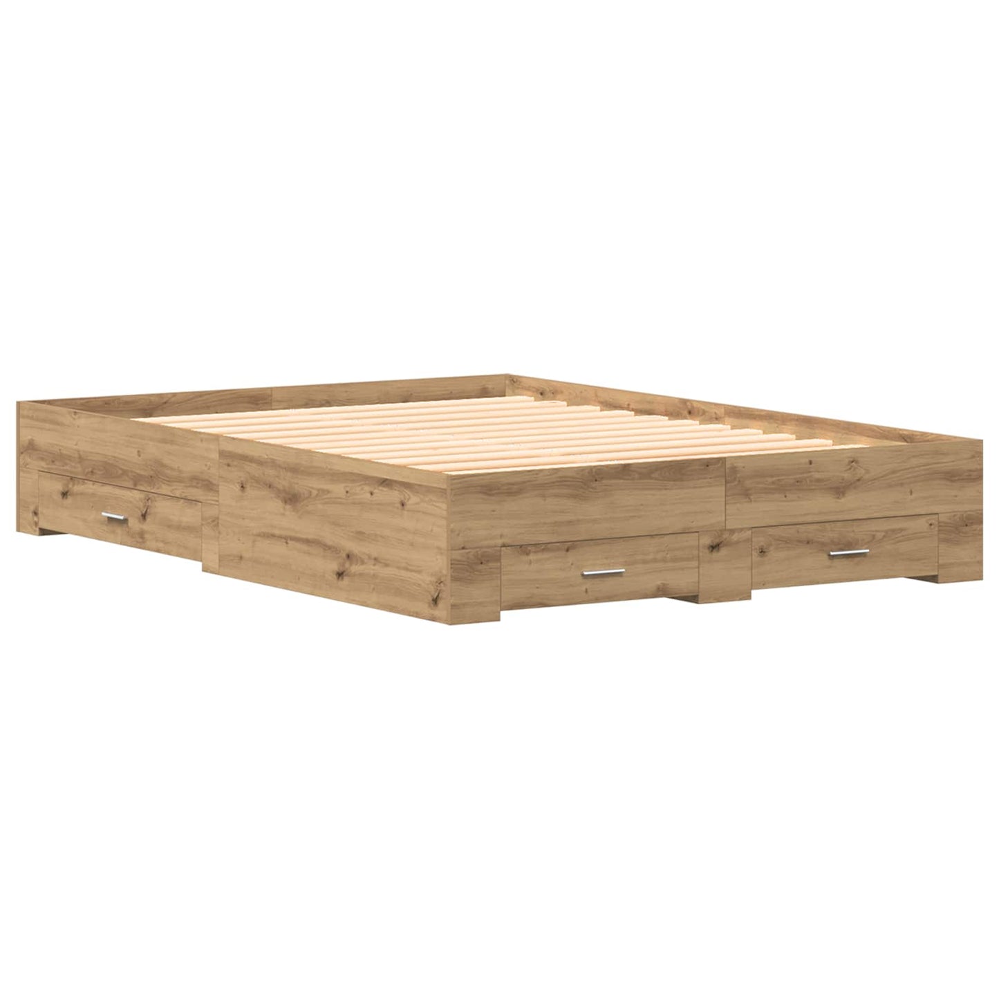 Sengestamme med skuff Artisan Eik 160 x 200 cm Konstruert tre