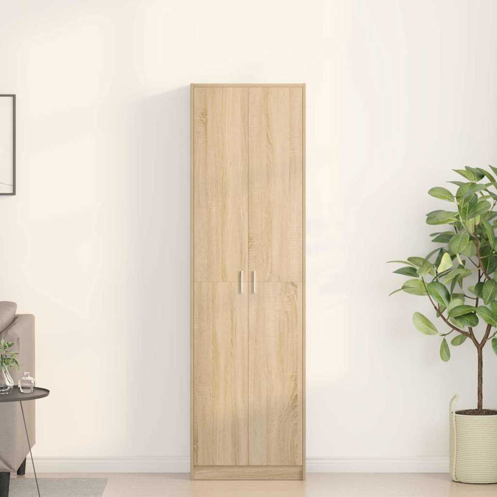 Garderobeskap Sonoma eik 55 x 25 x 189 cm Konstruert tre