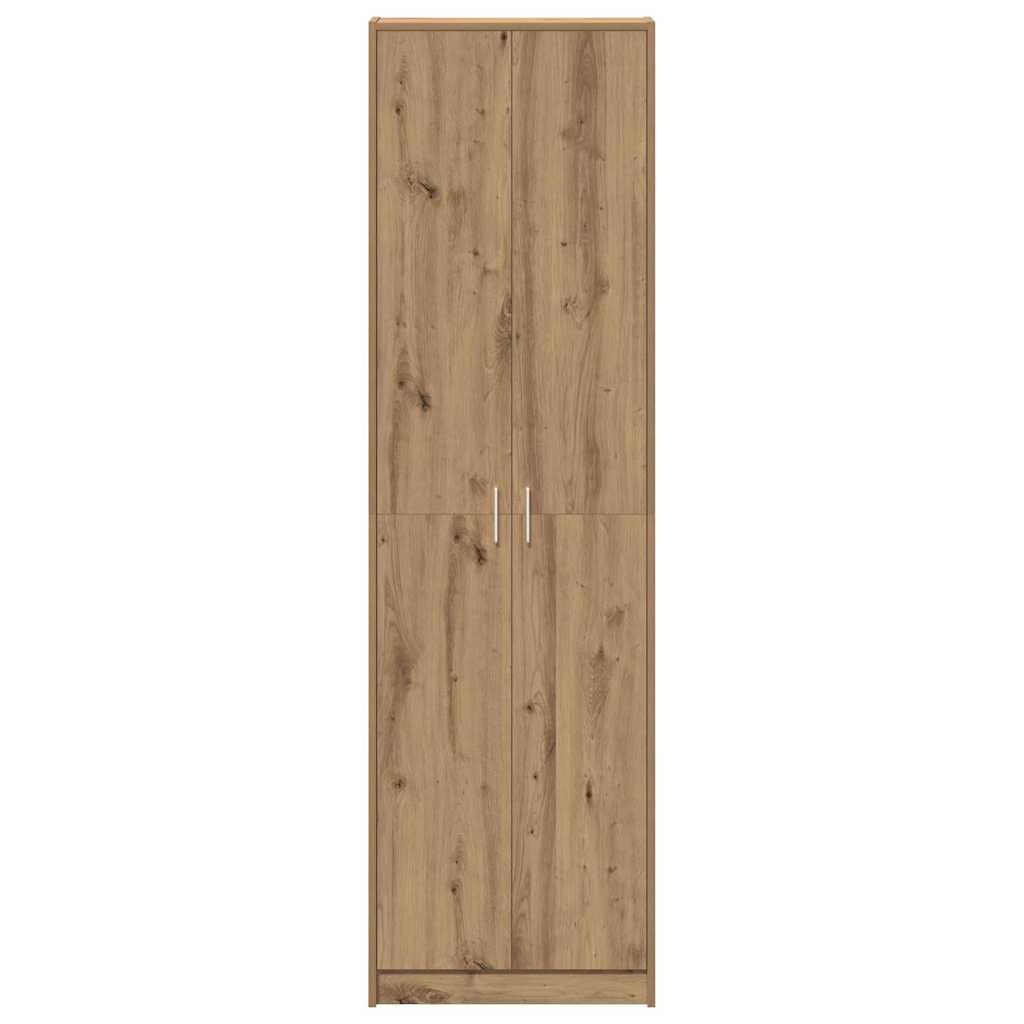 Garderobeskap Artisan Eik 55 x 25 x 189 cm Konstruert tre vidaXL