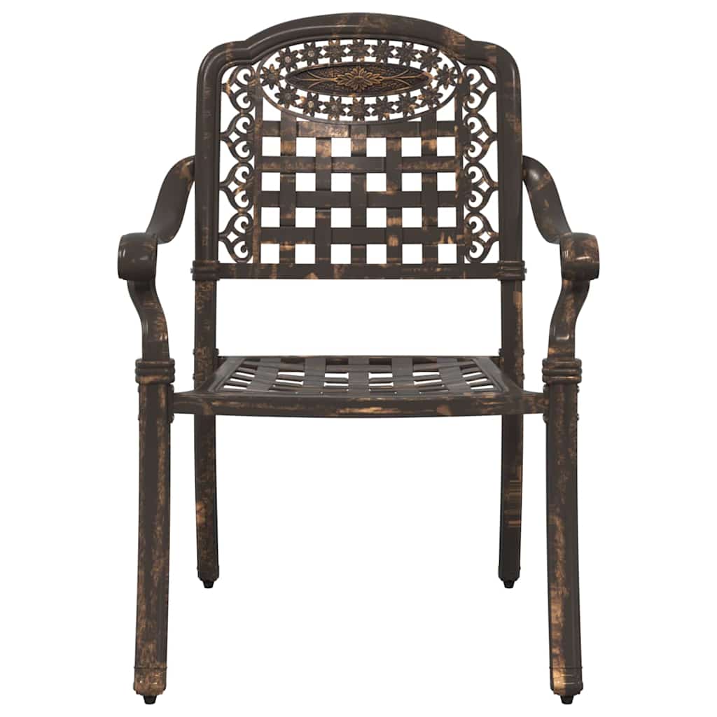 Hage Stol 2 pcs Bronse 55 x 56,5 x 91cm Aluminium