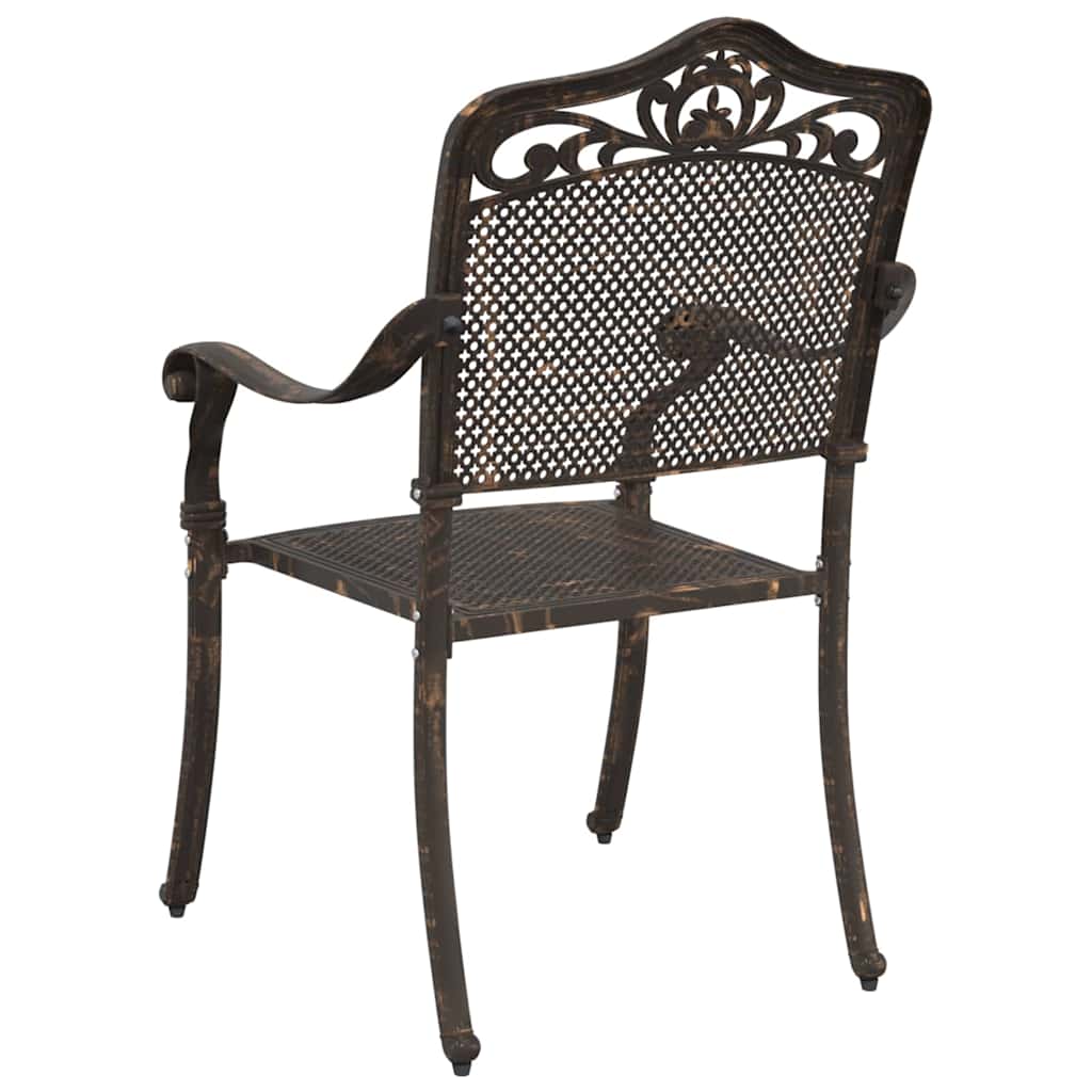 Hage Stol 2 pcs Bronse 55 x 55 x 92,5cm Aluminium