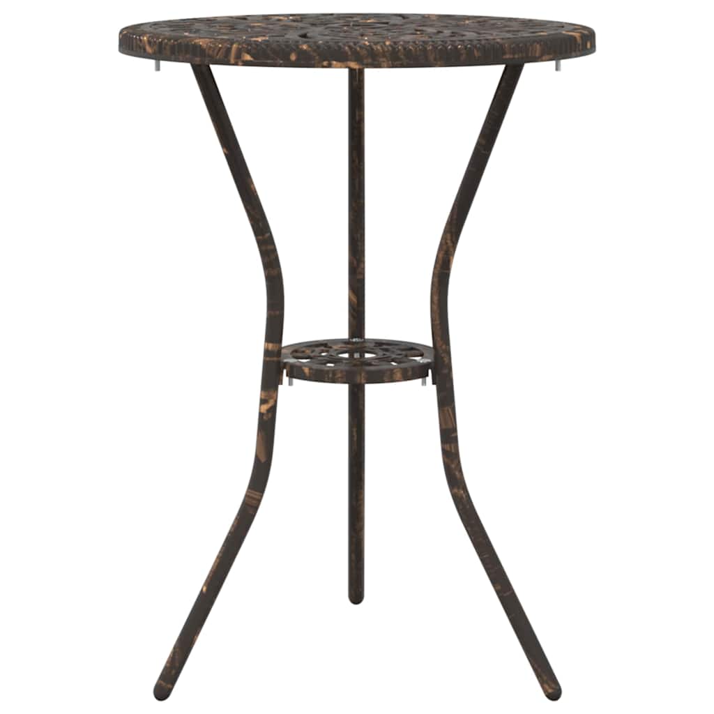 Hage Bistro Sett 3 pcs Bronse Aluminium