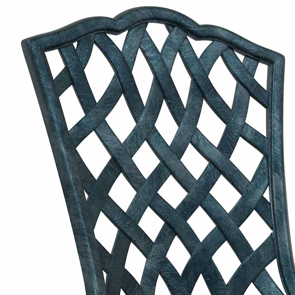 Hage Stol 2 pcs grønn 39 x 40 x 87cm Aluminium