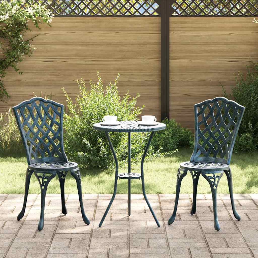 Hage Stol 2 pcs grønn 39 x 40 x 87cm Aluminium