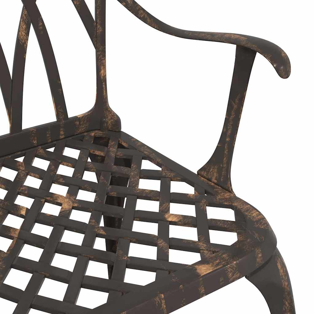 Hage Stol 2 pcs Bronse 53 x 51 x 88,5cm Aluminium