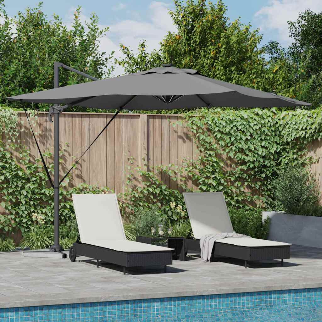 Parasoll Antrasitt 286 x 284 x 270 cm Aluminium og polyester