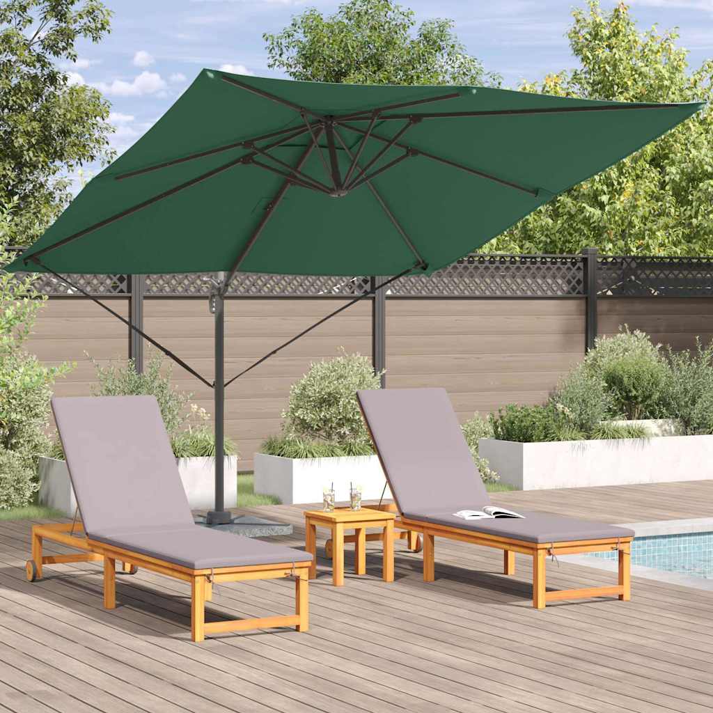 Roma parasol grønn 286 x 284 x 265 cm Aluminium og polyester