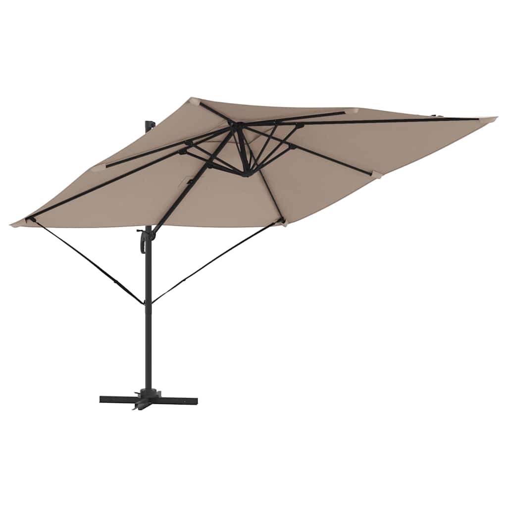 Roma parasol Gråbrun 286 x 284 x 265 cm Aluminium og polyester