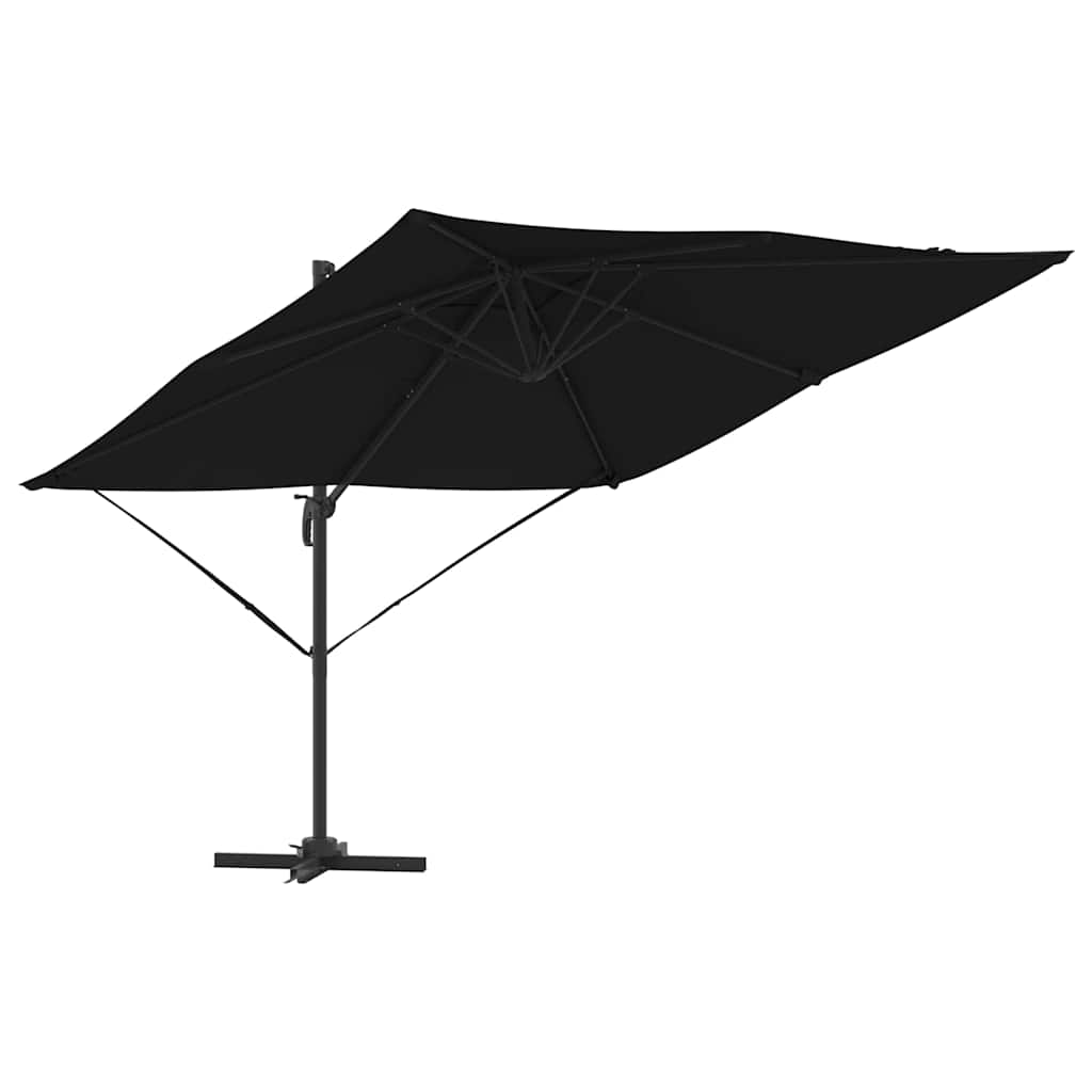 Roma parasol Svart 286 x 284 x 265 cm Aluminium og polyester