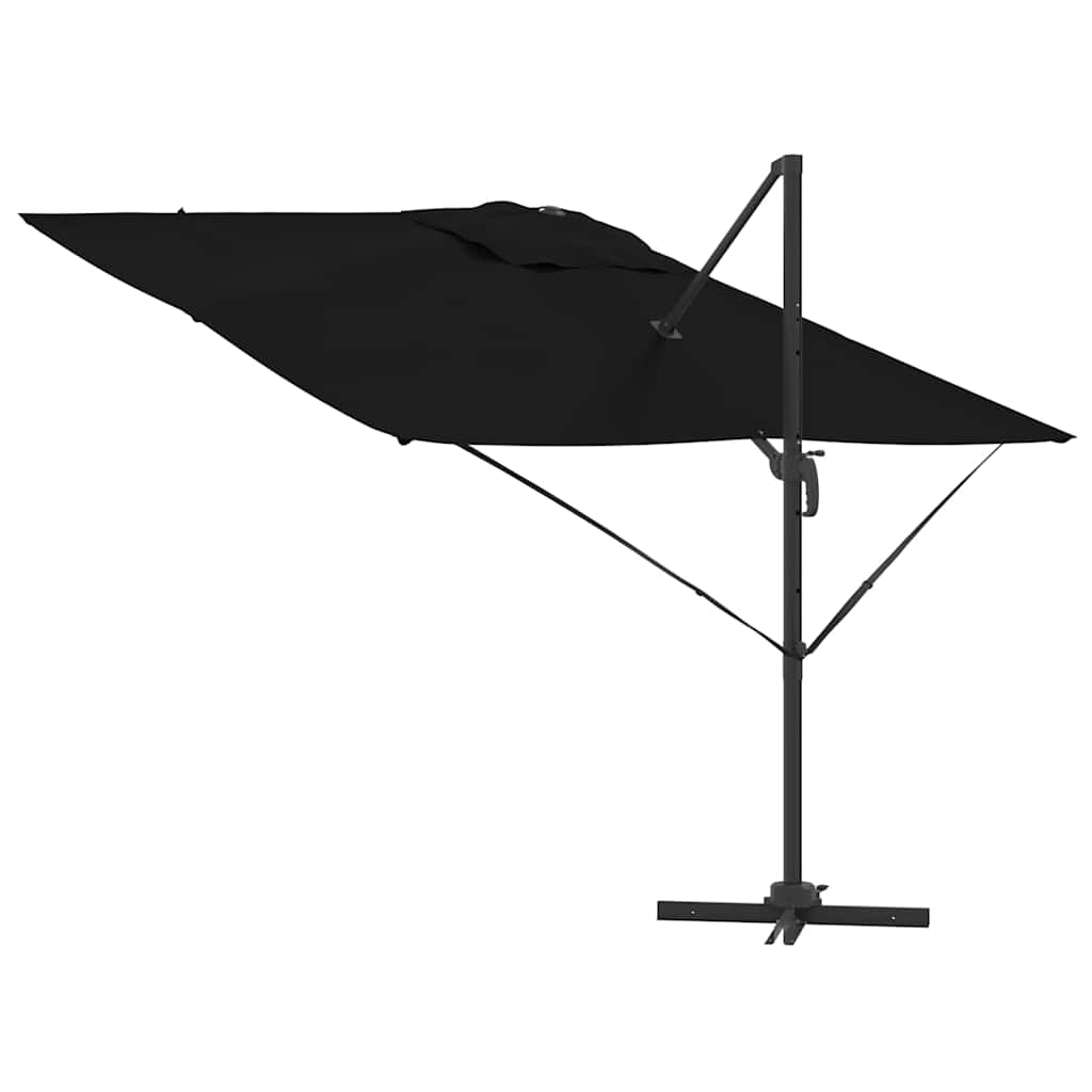 Roma parasol Svart 286 x 284 x 265 cm Aluminium og polyester