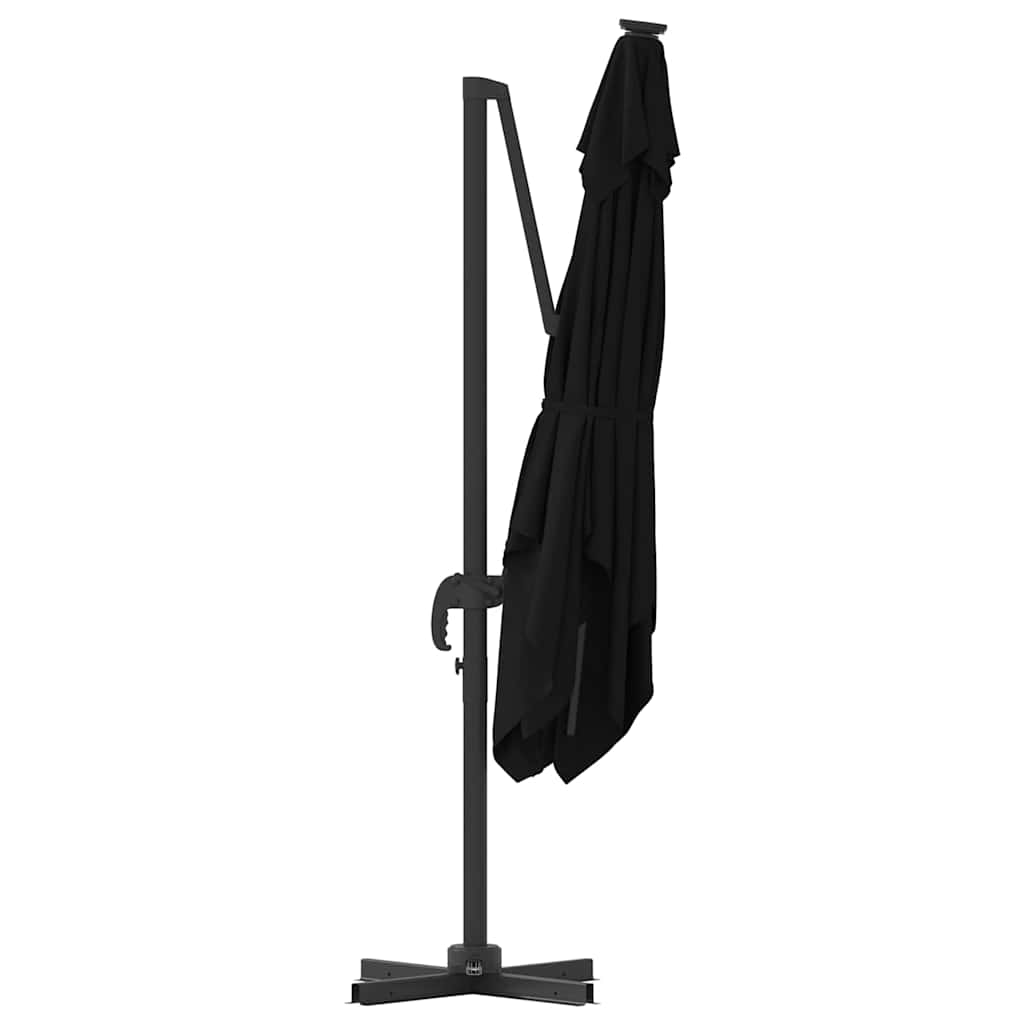 Roma parasol Svart 286 x 284 x 265 cm Aluminium og polyester