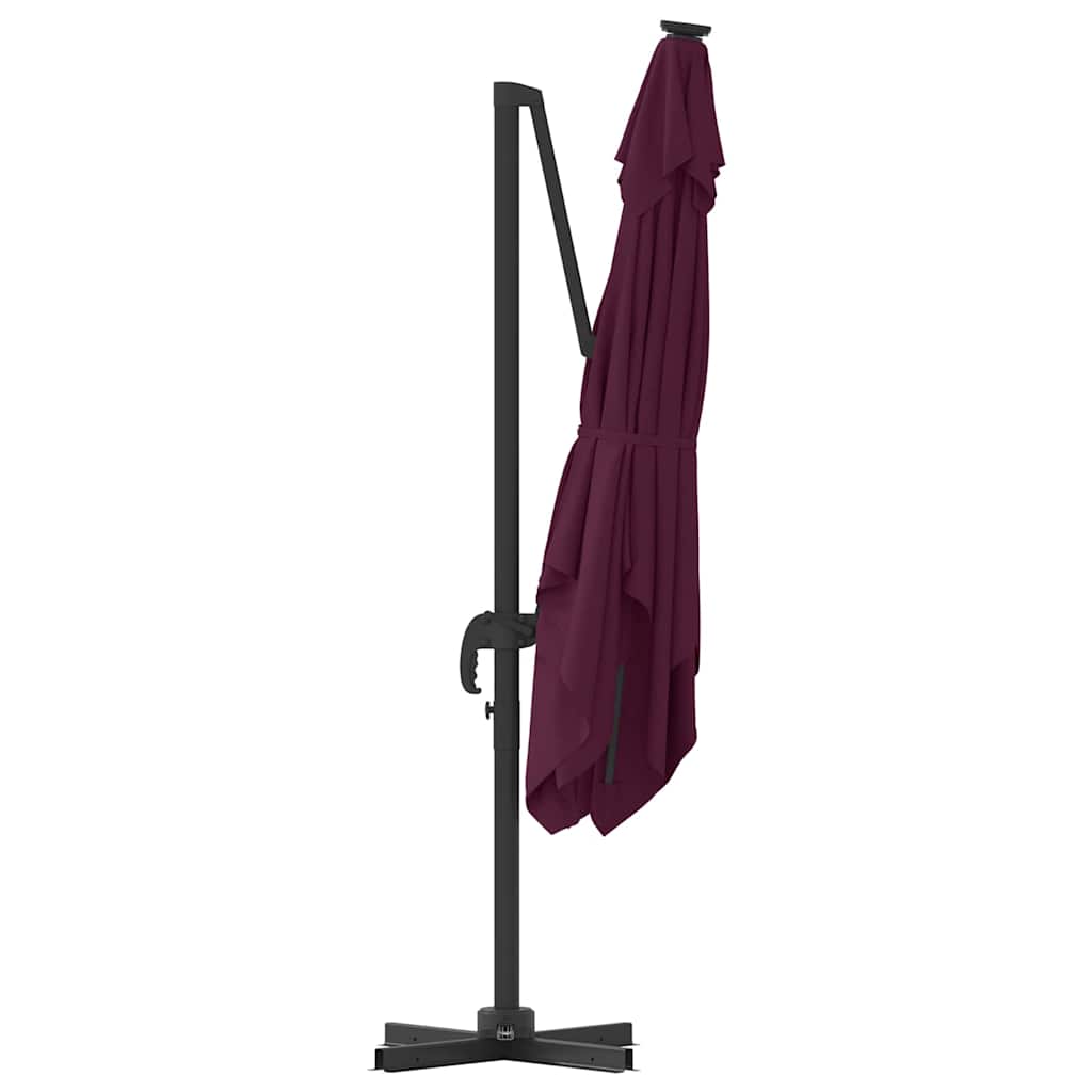 Roma parasol Rød 286 x 284 x 265 cm Aluminium og polyester