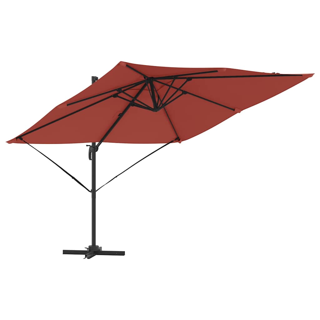 Roma parasol Rød 286 x 284 x 265 cm Aluminium og polyester